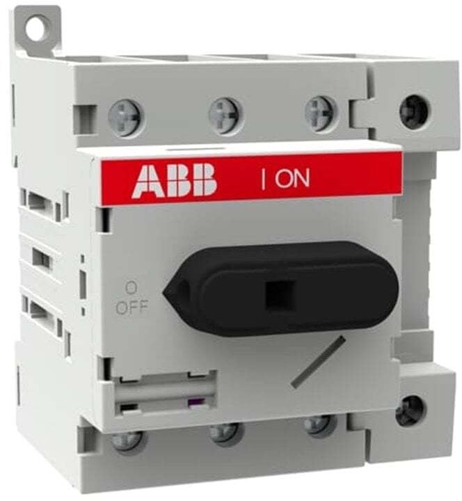 Rozłącznik modułowy biały 4P 63A bez wałka i rączki osłona zacisków IP20 szyna DIN OT63ML4 1SCA022530R640