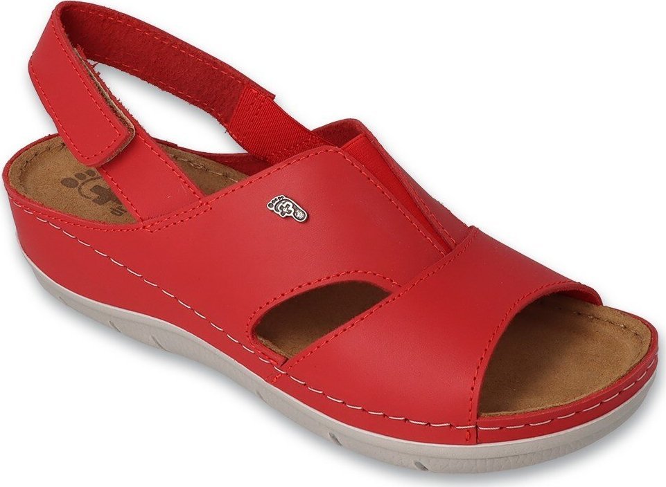 Dr Orto CASUAL Dr Orto CASUAL - Obuwie damskie sandały damskie skórzane czerwone 158D262 36