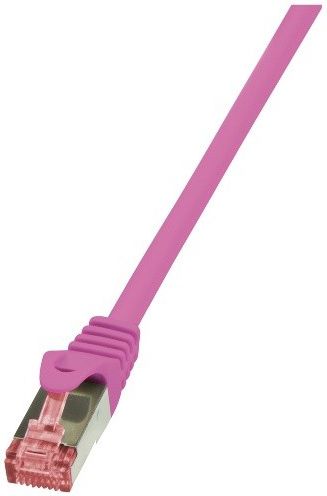 LogiLink Patchcord CAT.6 S/FTP 1,50m, różowy (CQ2049S)