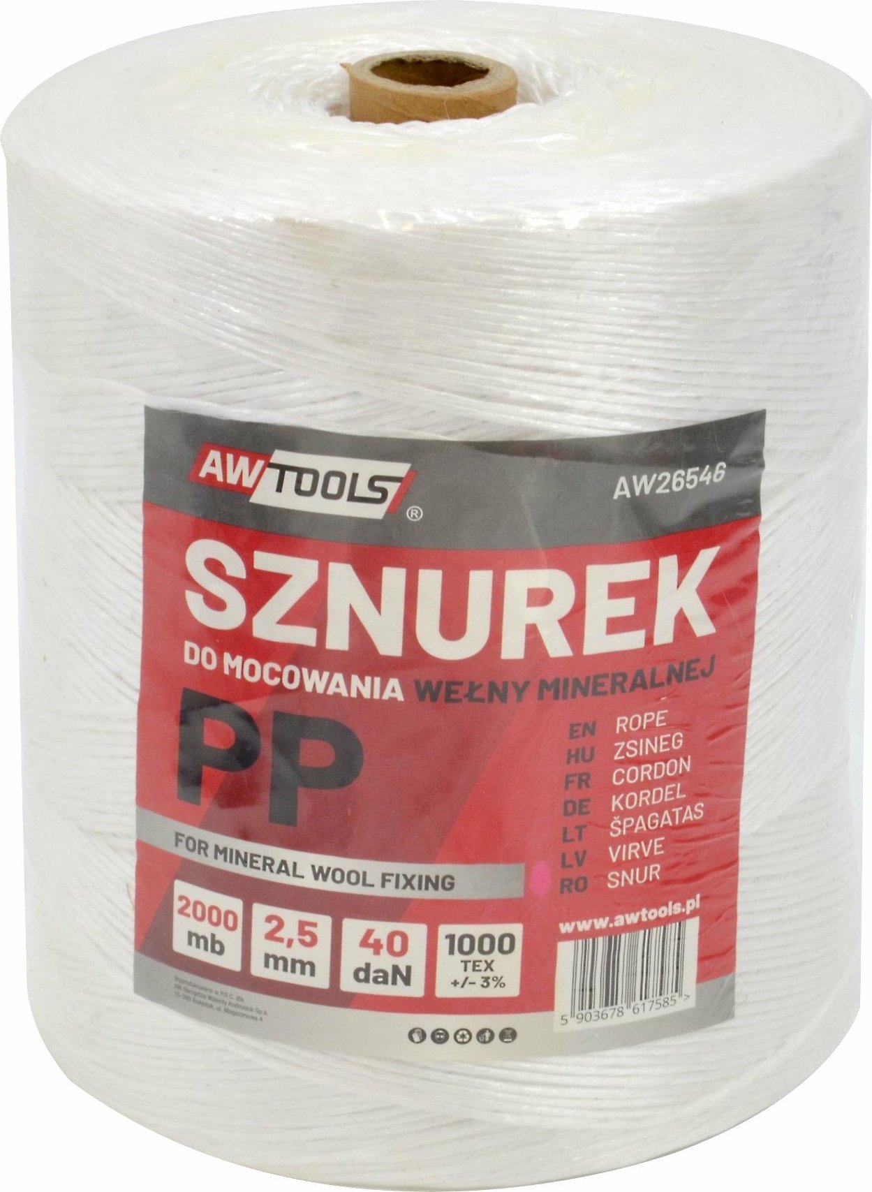 AWTools AWTOOLS SZNUREK PP DO PODWIĄZYWANIA WEŁNY 300m