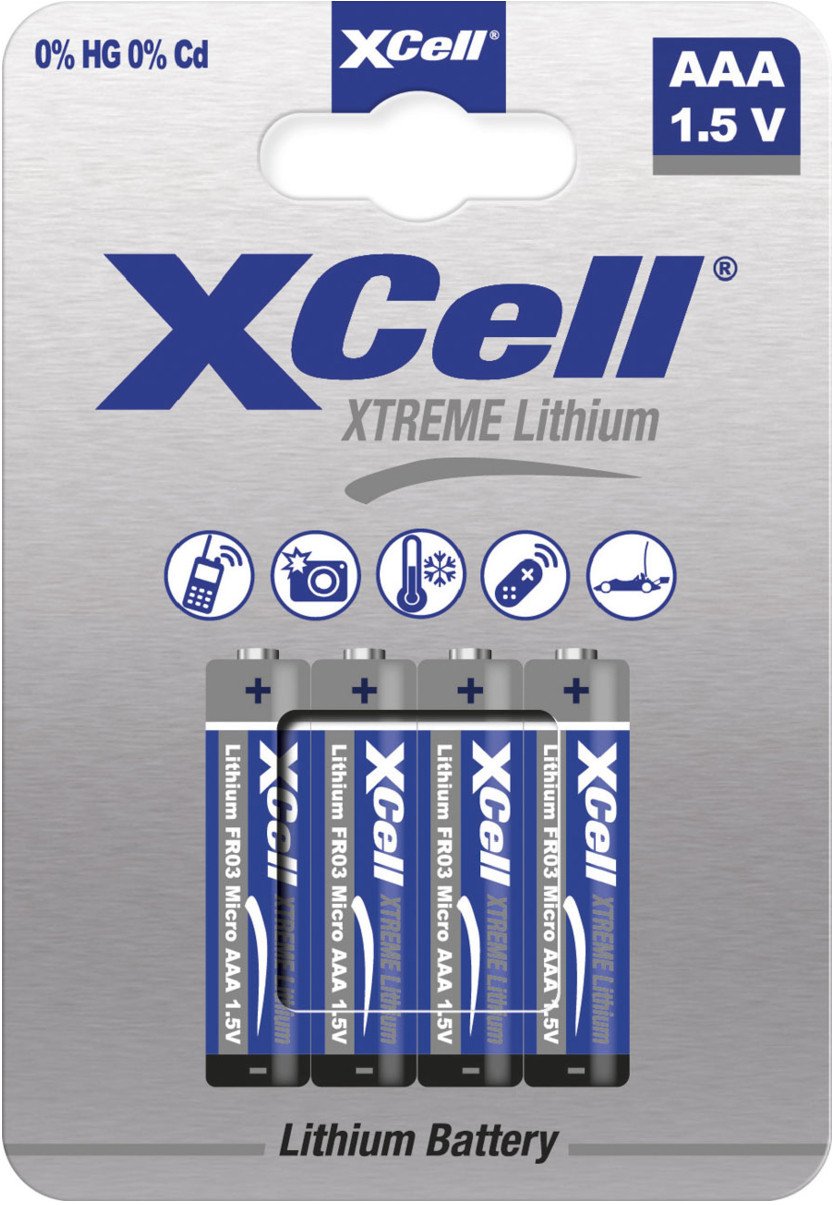 XCell Batterie Extreme Lithium FR03 Micro AAA 4St.