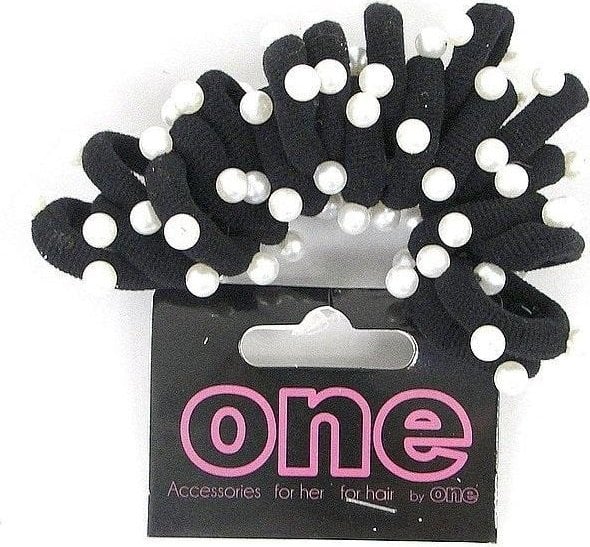 Gumka do włosów z perełkami 18szt