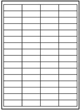 Logo Etykiety A4, matowe, białe, 10 szt.