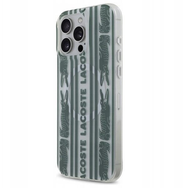 Lacoste LCHMP16XUALH iPhone 16 Pro Max 6.9" mąka hardcase IML All Over MagSafe