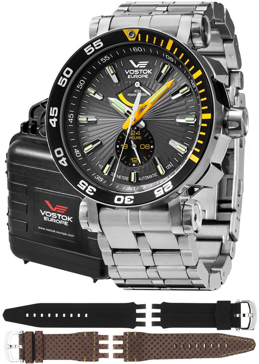 Zegarek męski Vostok Europe YN84-575A539B srebrny