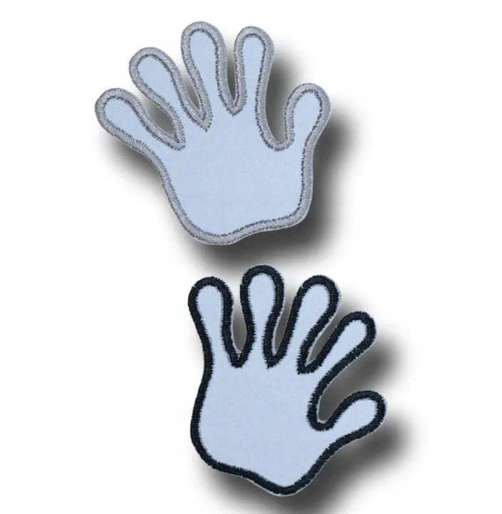 Aplikacja łatka na klej Ręka Odblask Mix ( 2 szt)