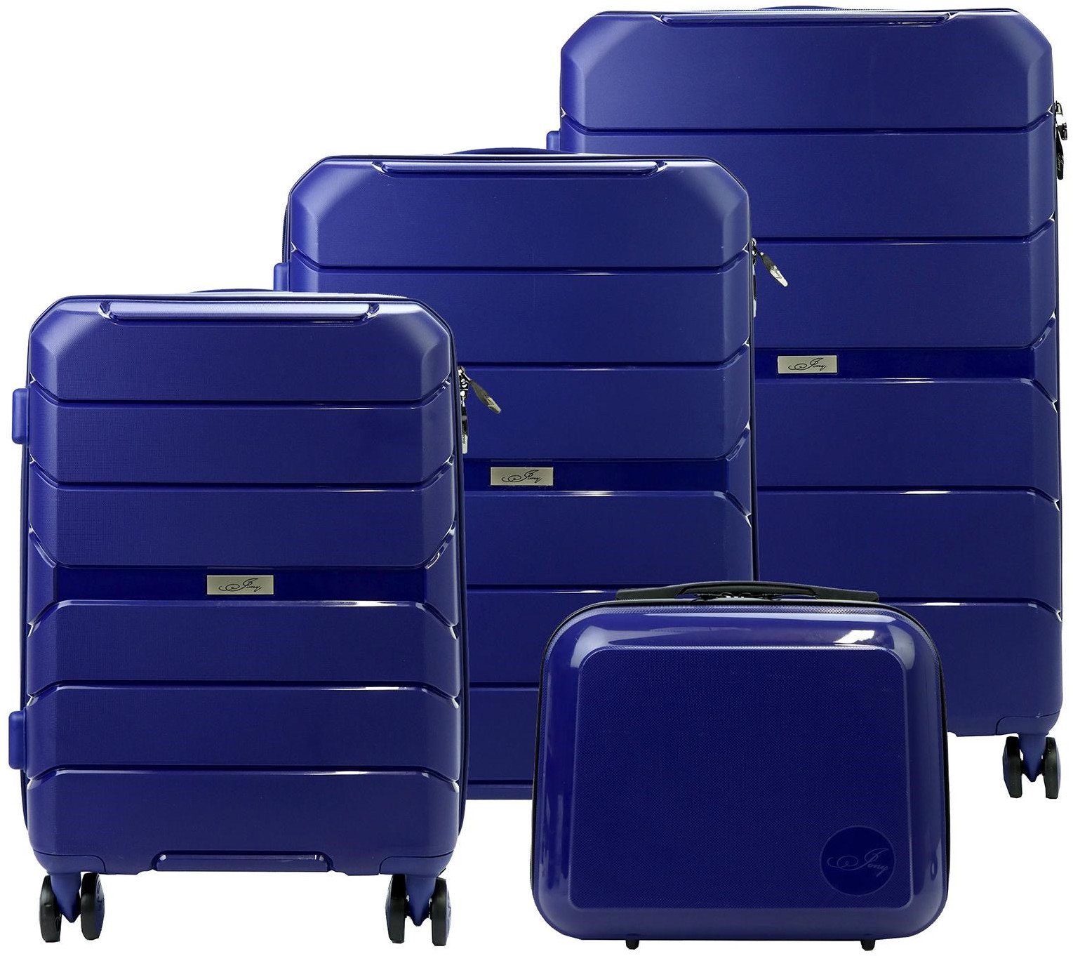 Jony Zestaw walizek Z01 x4-16 Z granatowe