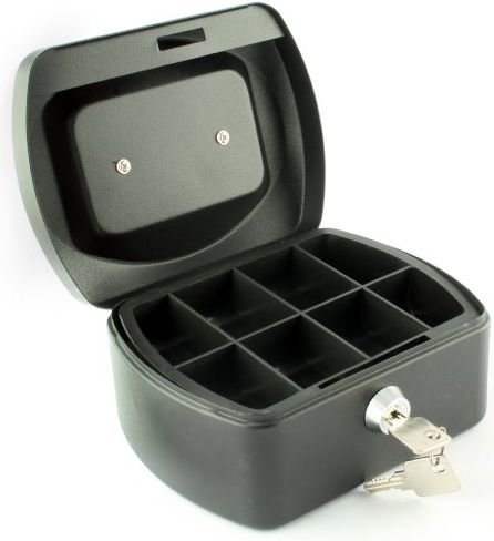 Q-Connect Kasetka na pieniÄ…dze maĹ‚a czarna