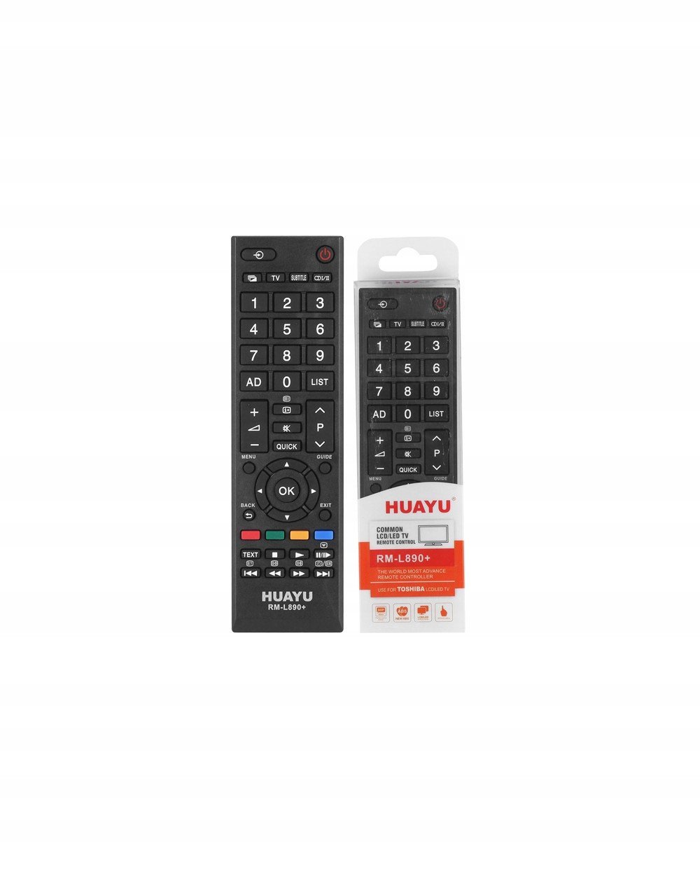 HQ LXHL890 Universal remote control Toshiba RM-L890/ CT90326 / Black