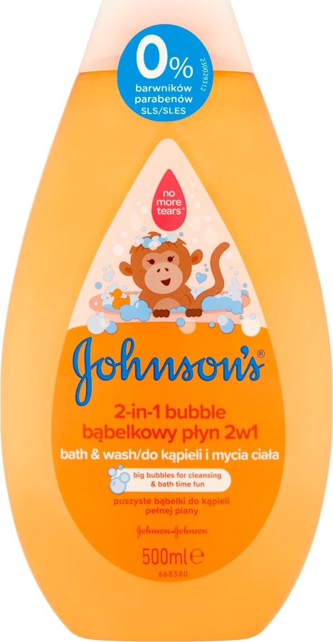 JOHNSONS BABY Płyn do kąpieli Bath&Wash 2-in-1 Bubble 500ml