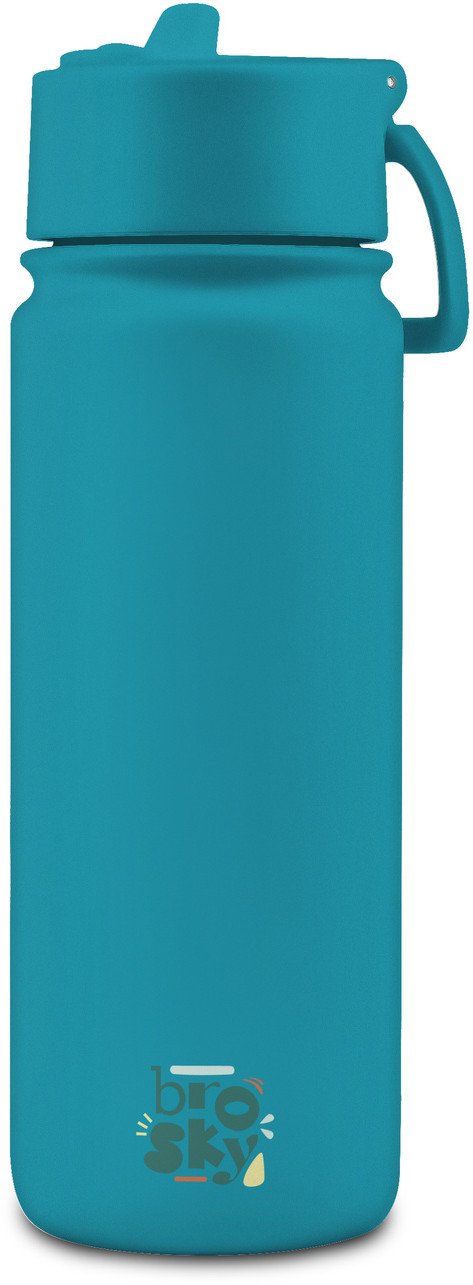 Brosky Basic Stalowa butelka na wodę w kolorze morskim 550ml