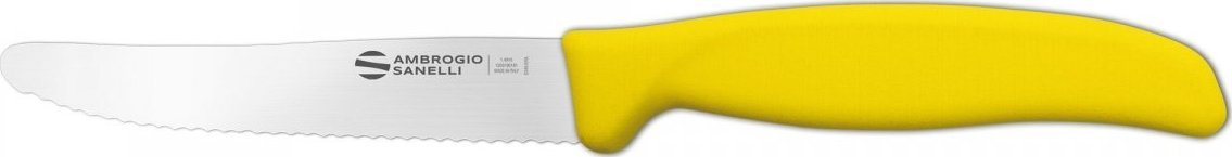Ambrogio Sanelli Pikutek nóż ząbkowany Ambrogio Sanelli Supra 11cm żółty