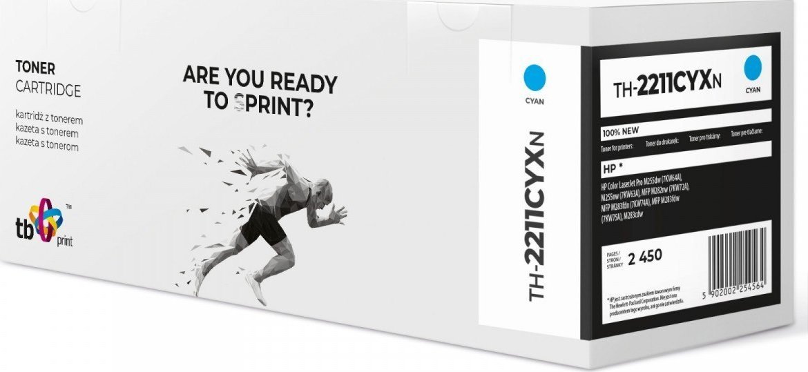 Toner TB Print Toner do HP Color LJ Pro M255 W2211X TH-2211CYXN 100% nowy CY