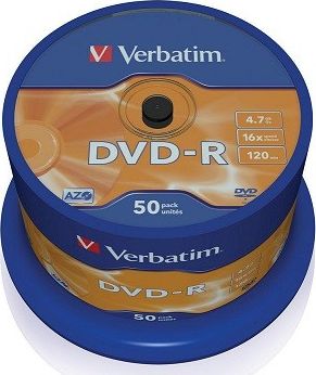 Verbatim DVD-R 4.7 GB 16x 50 sztuk (43548)