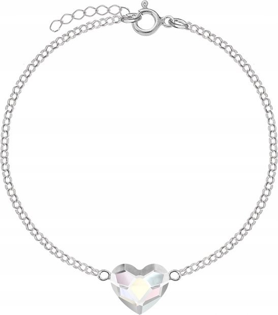 Radziszewska Jewellery BRANSOLETKA SREBRNA DAMSKA Z SERCEM DEDYKACJA NA DZIEŃ KOBIET