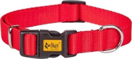 Dingo DINGO Obroża z taśmy bawełnianej czerwona 1,6 x 35cm
