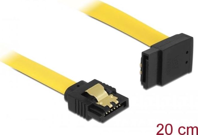 Delock SATA - SATA, 0.2m, Żółty (82799)