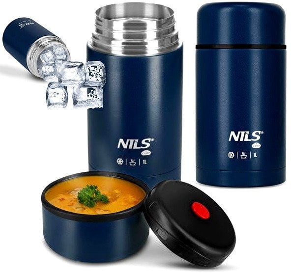 NC3802 TERMOS OBIADOWY 1000ML NIEBIESKI NILS CAMP