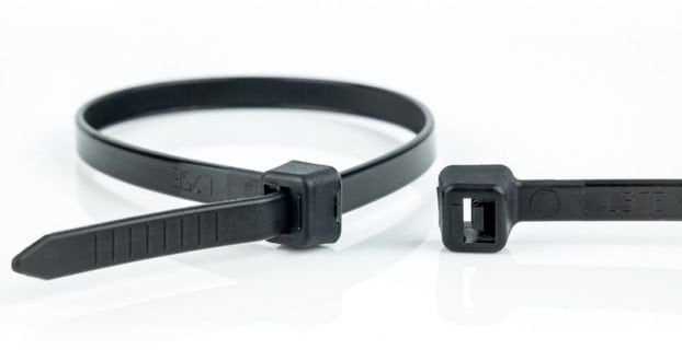 WKK 110297071 opaska kablowa Zwalniana opaska kablowa Plastik Czarny 100 szt.