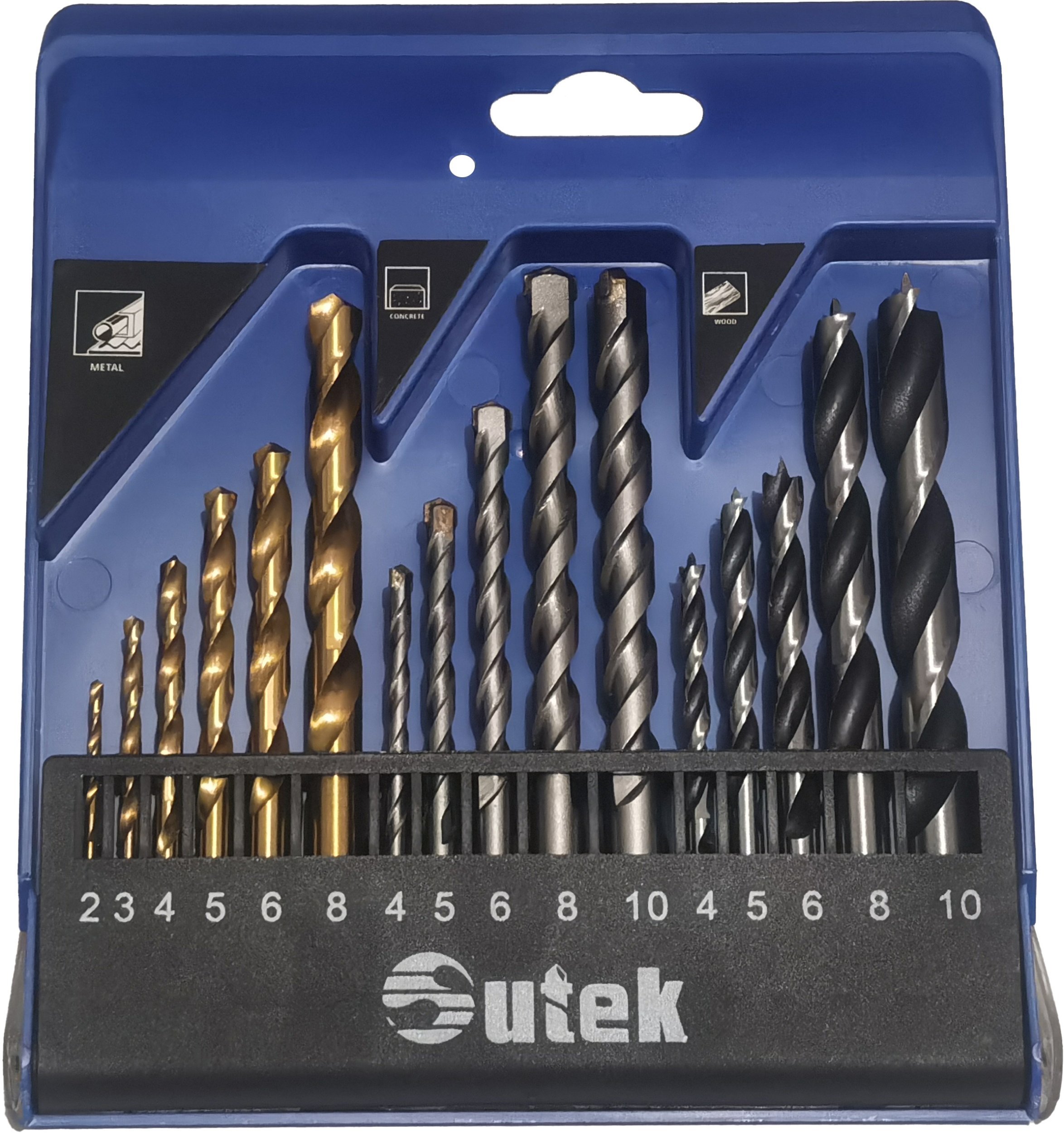 16PCS SUTEK DRILL BIT COMBINATION SET