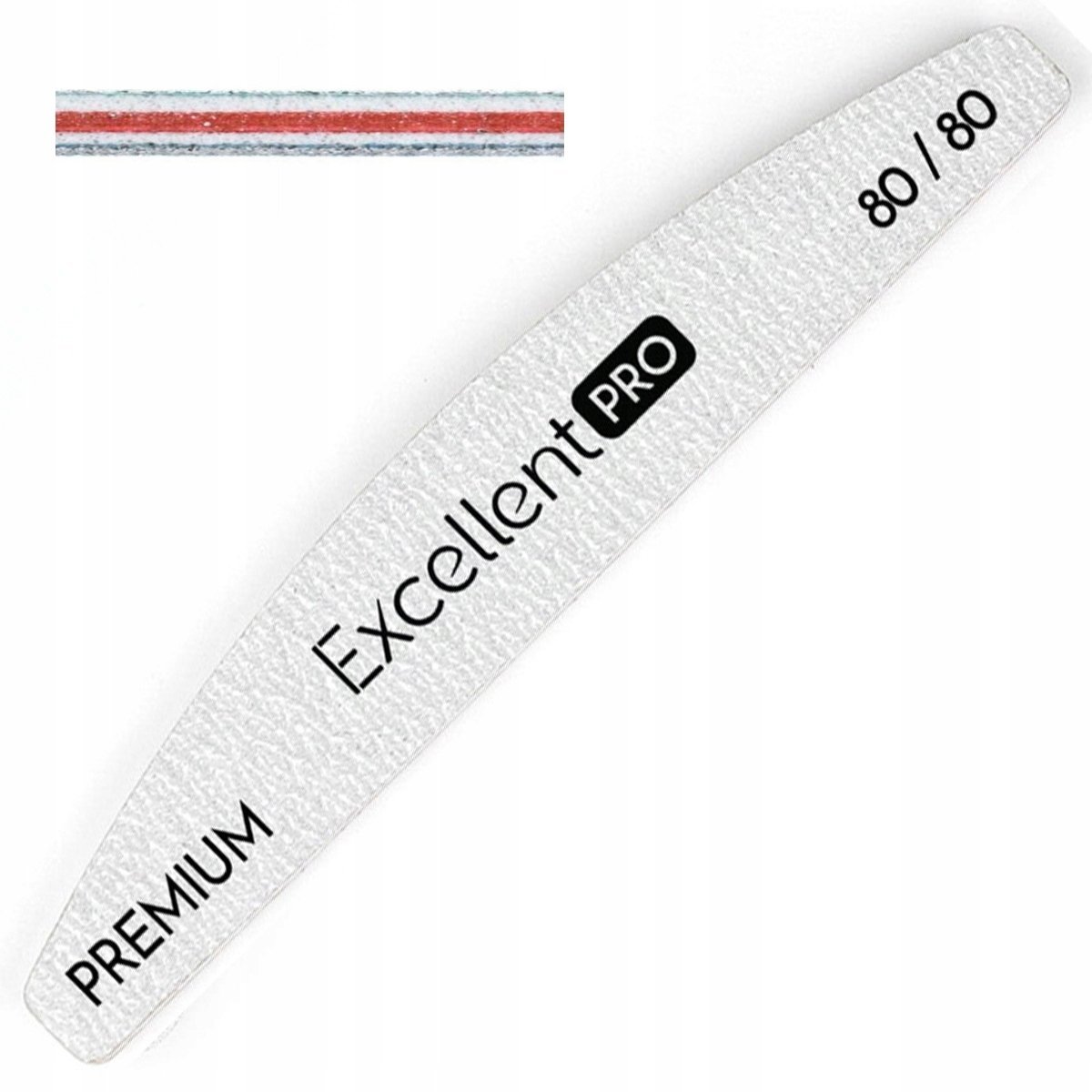 Cosmetics Zone EXCELLENT PRO_Premium pilnik w kształcie łódki zebra NF21 80/80