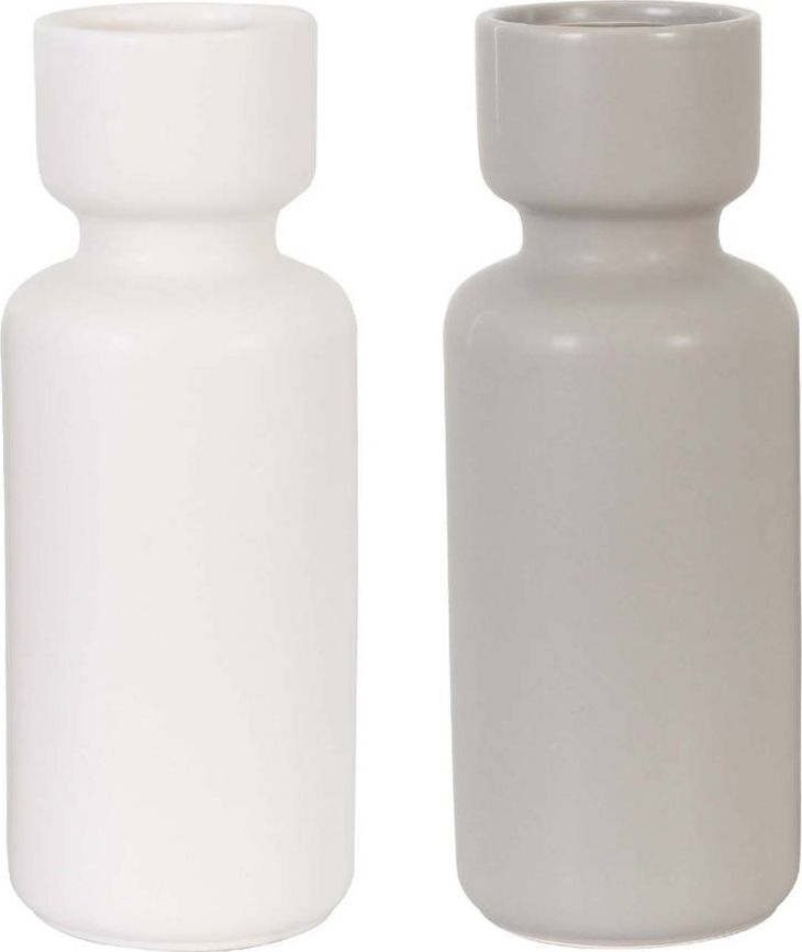 Tajemniczy ogród Wazon z terakoty, 23 cm, biały/szary