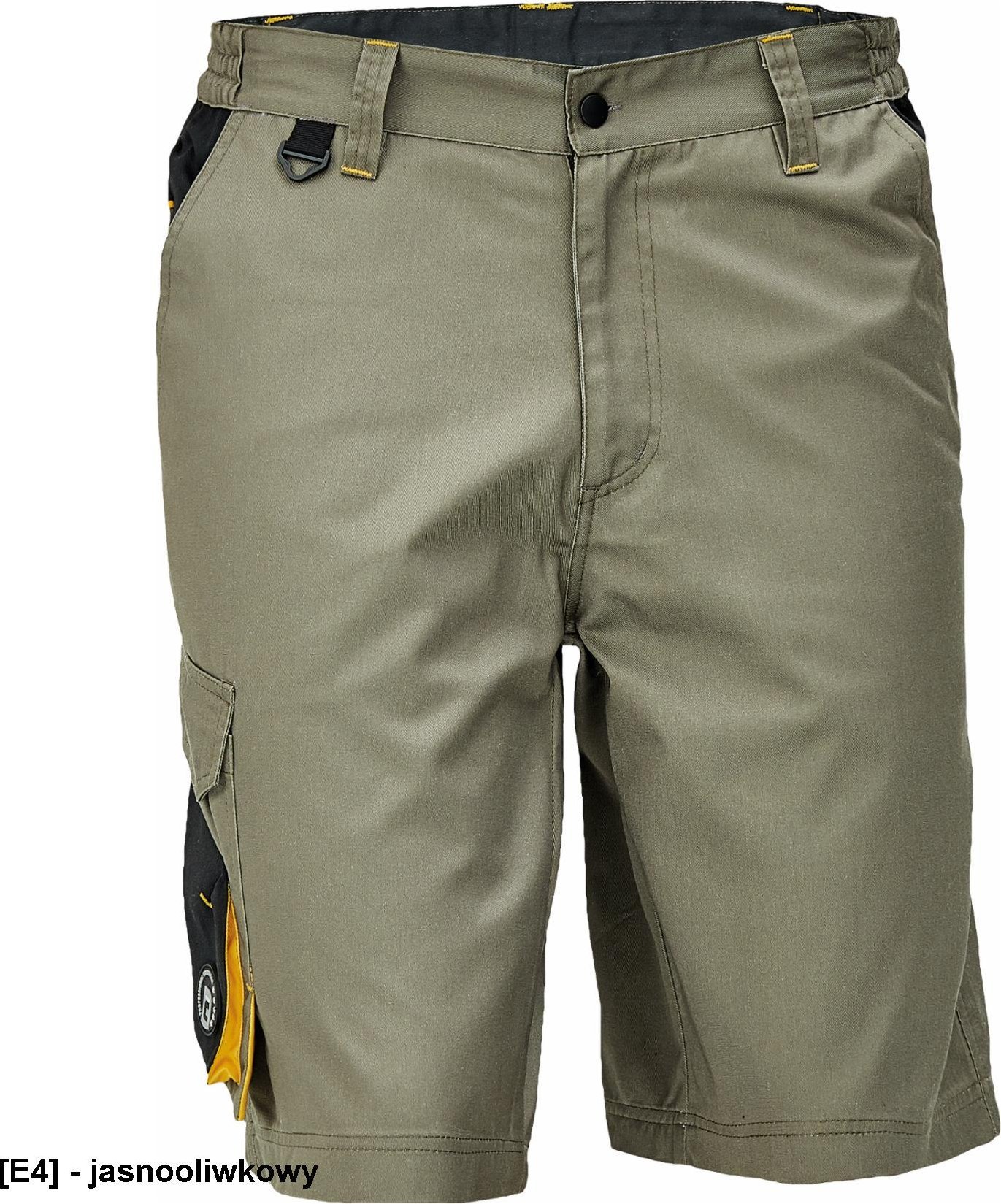 CERVA CREMORNE szorty - męskie szorty robocze, wytrzymała tkanina bawełnianiana, 60% bawełna, 40% poliester. 230 g/m2 - jasnooliwkowy 52