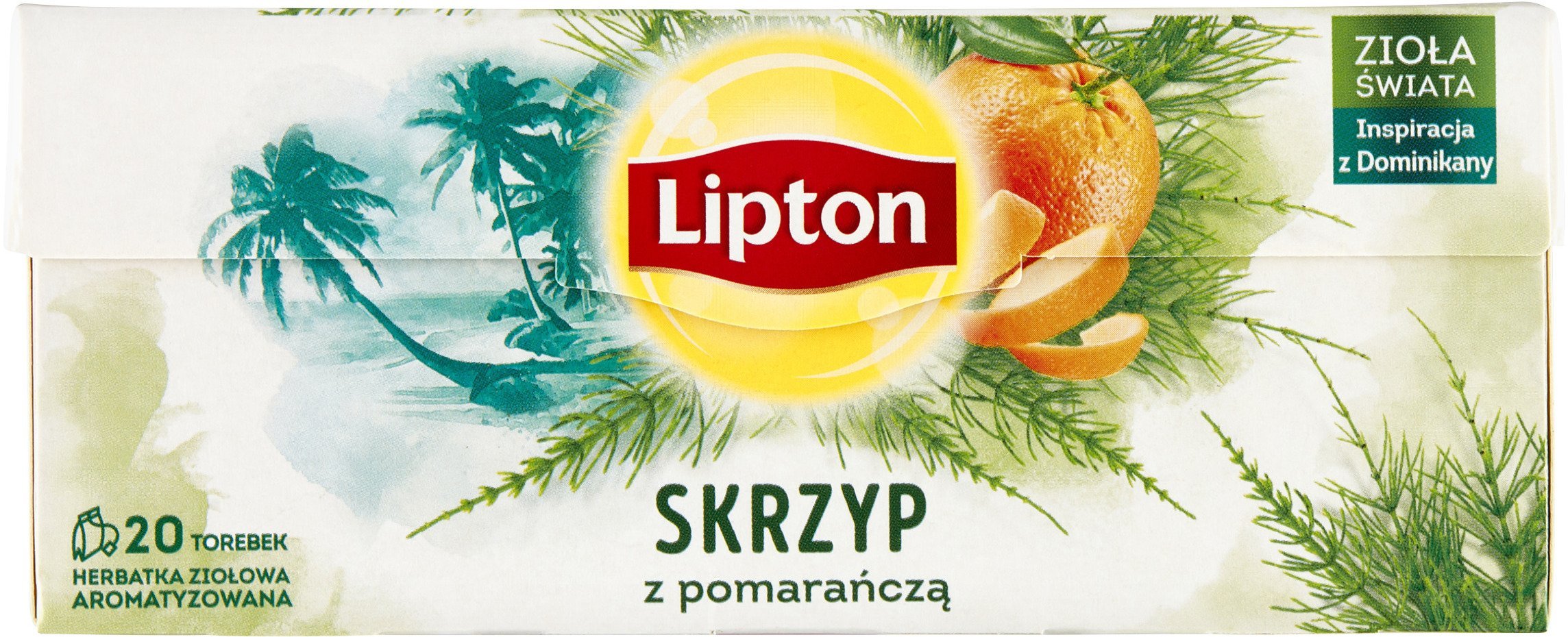 Lipton Herbatka ziołowa aromatyzowana Skrzyp z pomarańczą 20 torebek