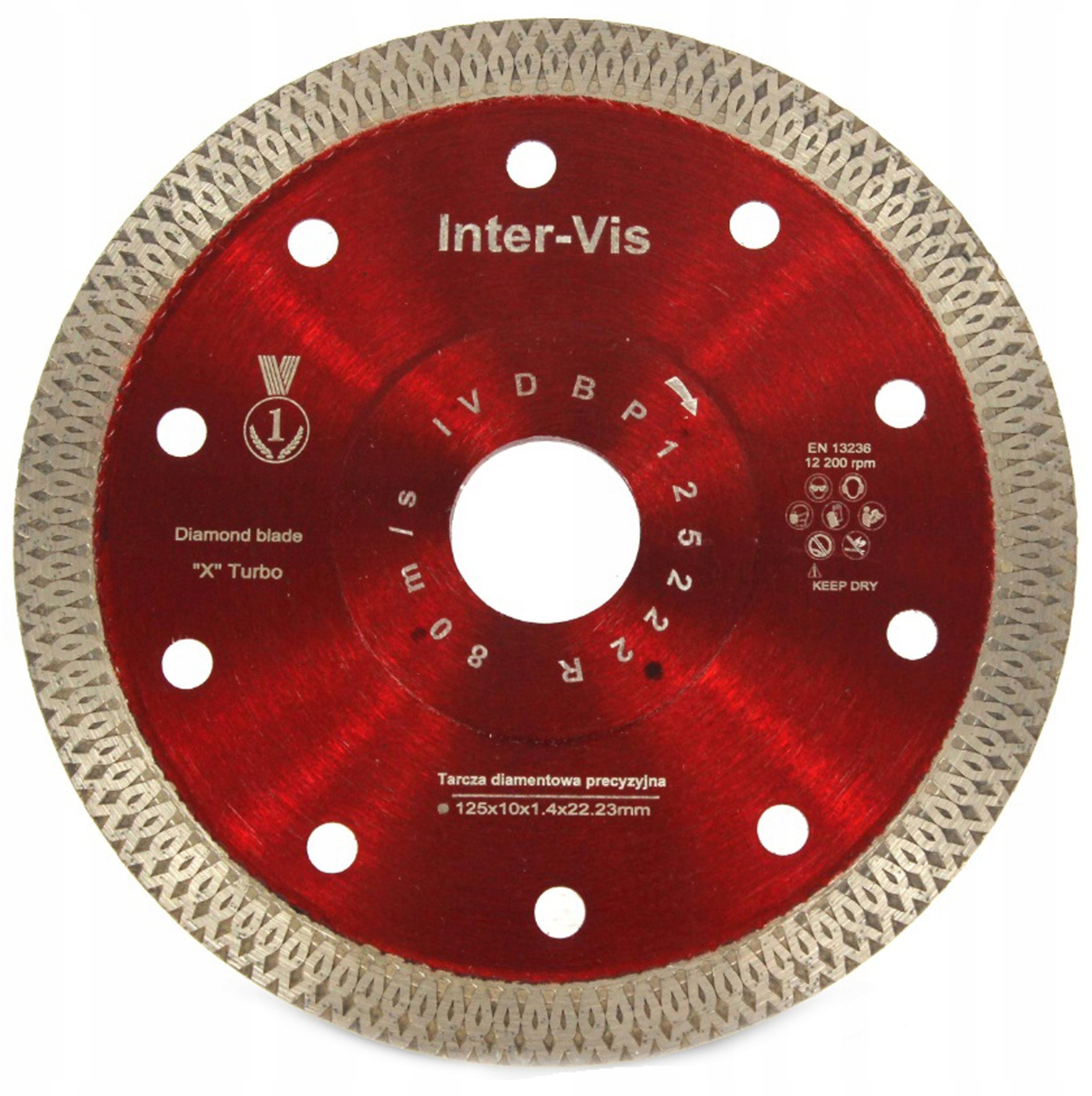 TARCZA DO CIĘCIA PŁYTEK GRESU BETONU TARCZA DIAMENTOWA DO GRESU 125x22,2mm
