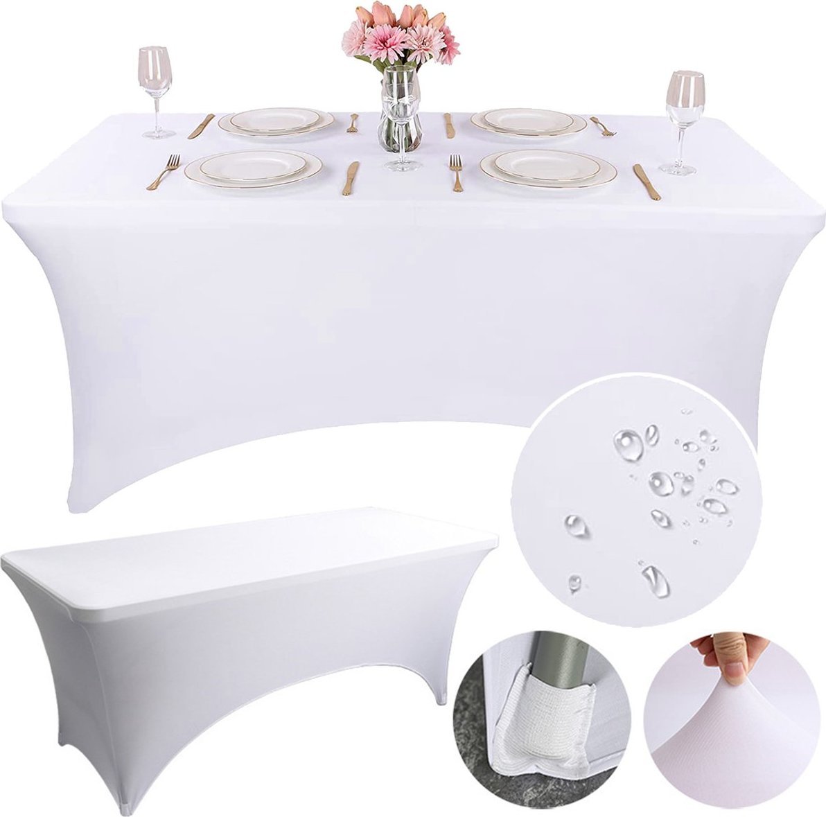 Heckermann Pokrowiec na stół Biały