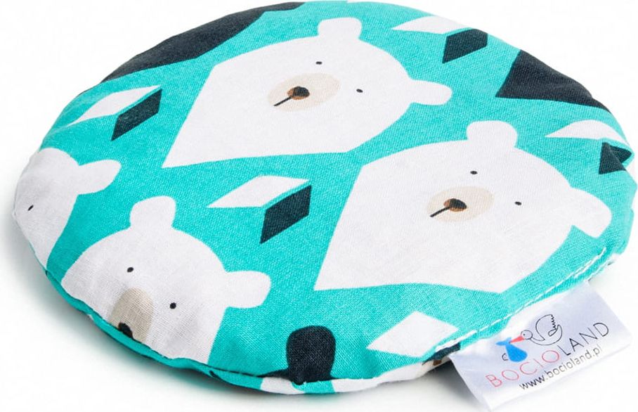 Bocioland Termofor z pestek wiśni 180g Miś mięta BOC0181 Bocioland