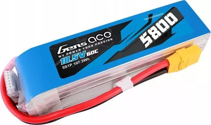 Gens Ace Akumulator Gens ace 5800mAh 60C 18.5V 5S1P Lipo z konektorem XT90 plug