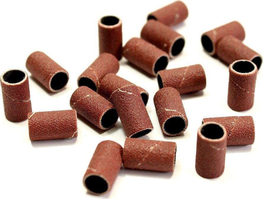 Cosmetics Zone Nakładki ścierne 6 mm 80 20 sztuk brązowe