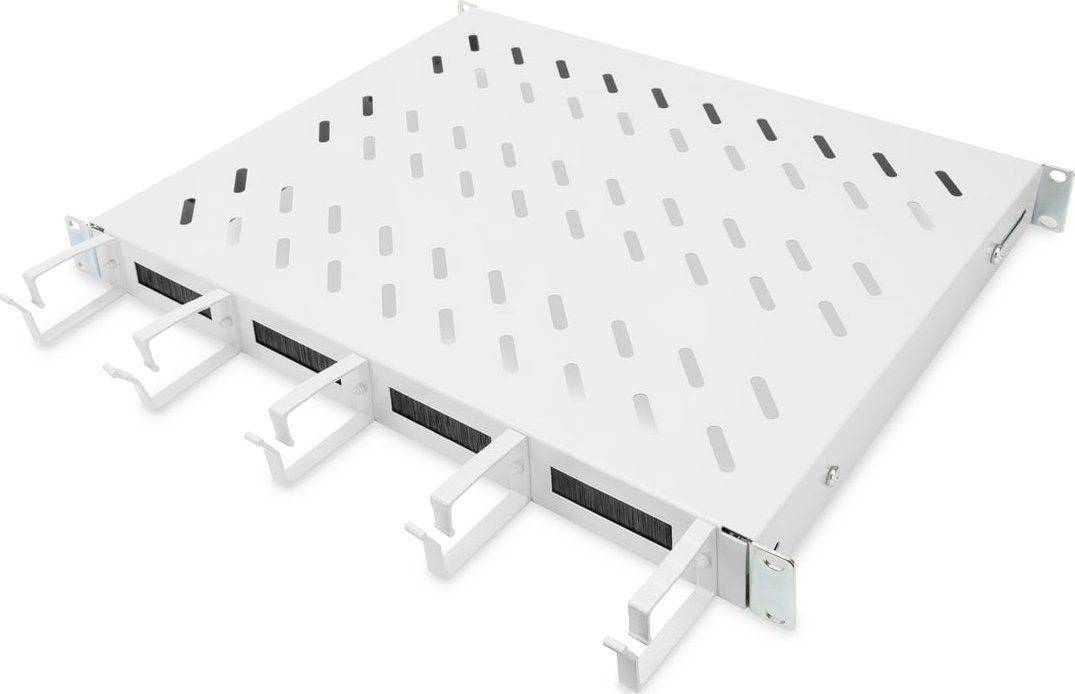 Digitus Rack acc Digitus Shelf with Cable Guide 1HE Grey