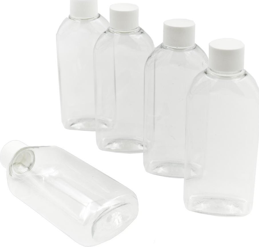 Inne Butelka plastikowa z nakrętką, 100 ml, 5 szt.