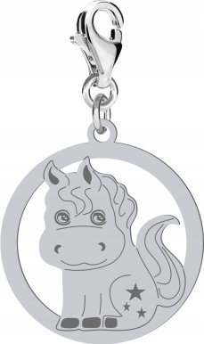 Radziszewska Jewellery Srebrny Charms CUTIE KONIK DEDYKA GRATIS