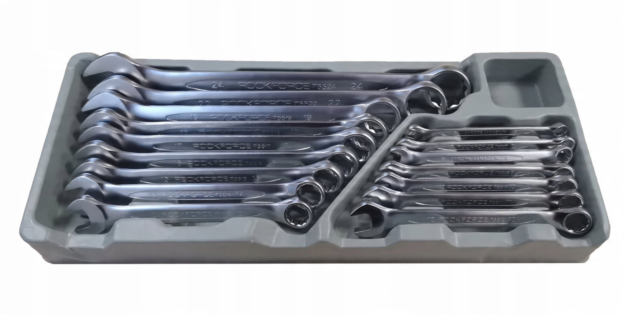 Zestaw kluczy płasko-oczkowych 16el.