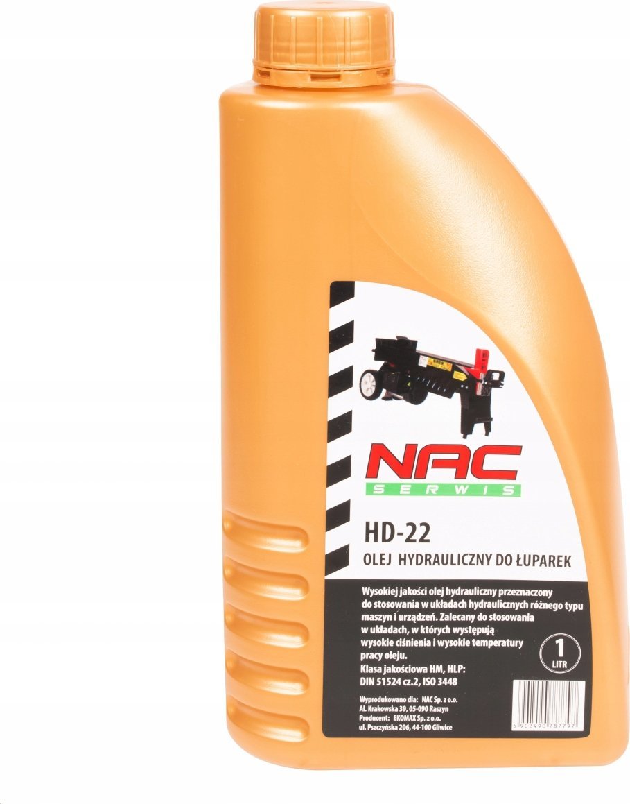 NAC Olej hydrauliczny do łuparek NAC hd-22