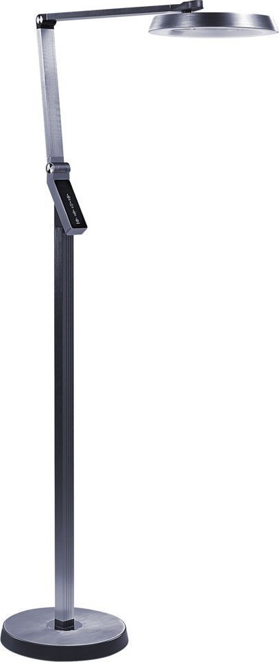 Lampa podłogowa Beliani Lampa podłogowa LED ciemnoszara CARINA