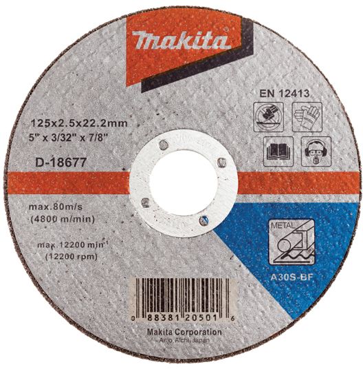 Makita Tarcza do cięcia metalu 125x2,5x22,2mm (D-18677)