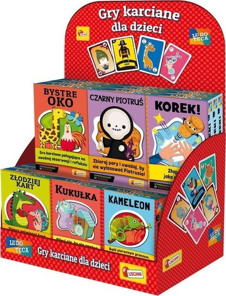 Lisciani LISCIANI LUDOTECA MIX GRY KARCIANE 18 szt