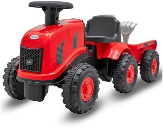 Jeździdełko traktor z przyczepą Benny czerwony