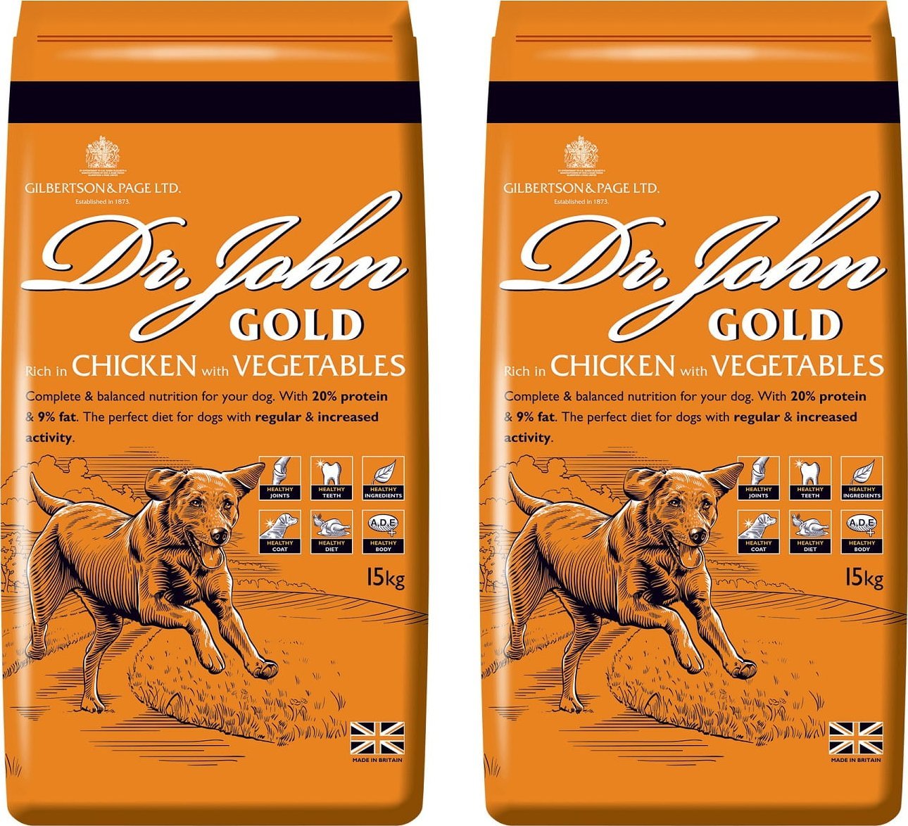 Dr John Gold Rich in Chicken with Vegetables DUO-PACK 30 kg (2 x 15 kg)