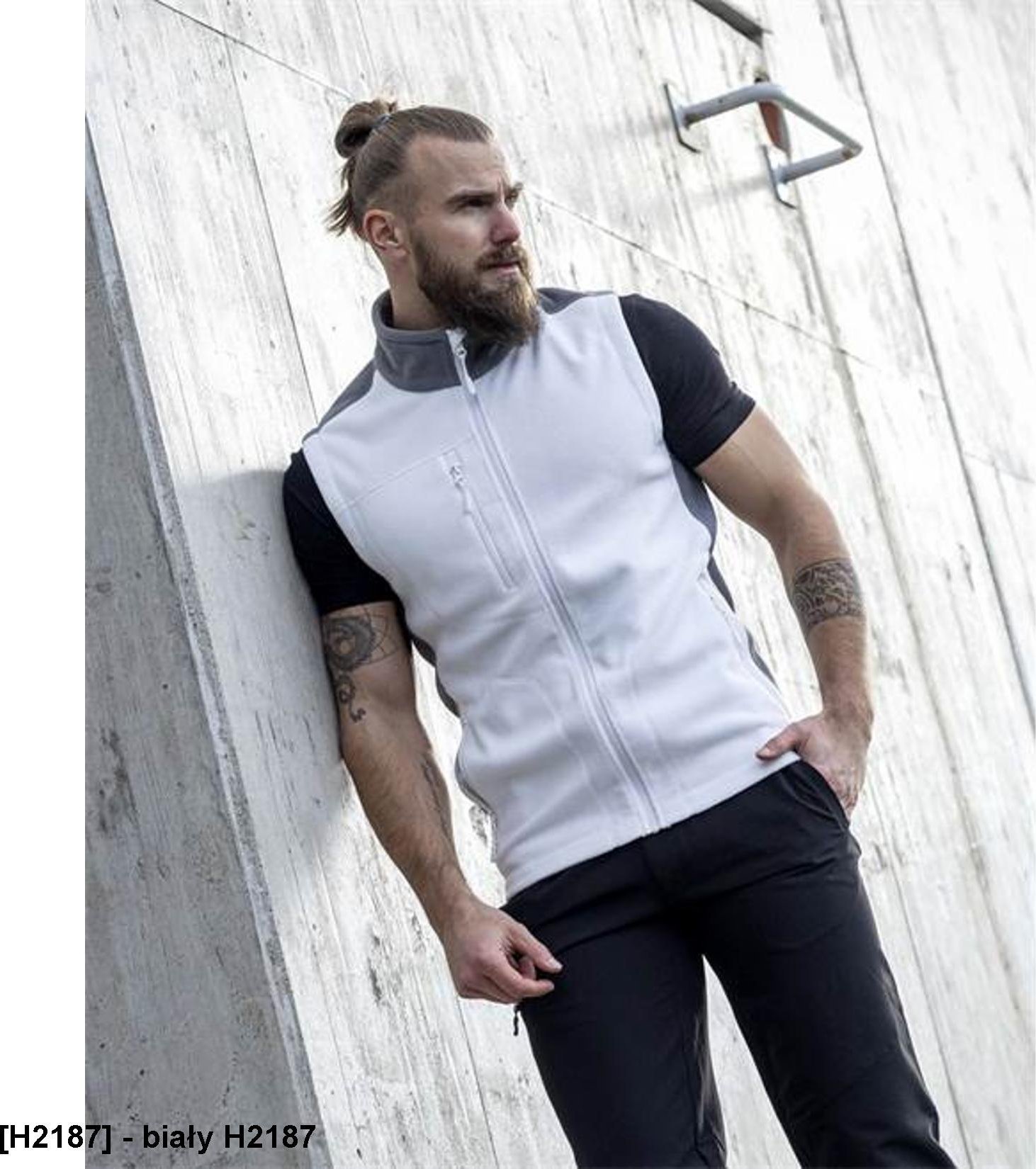 Ardon ARDON MARTIN - kamizelka męska polarowa - biały H2187 M