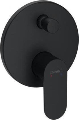 Rebris S - Jednouchwytowa bateria wannowa, montaż podtynkowy do iBox universal; czarny mat