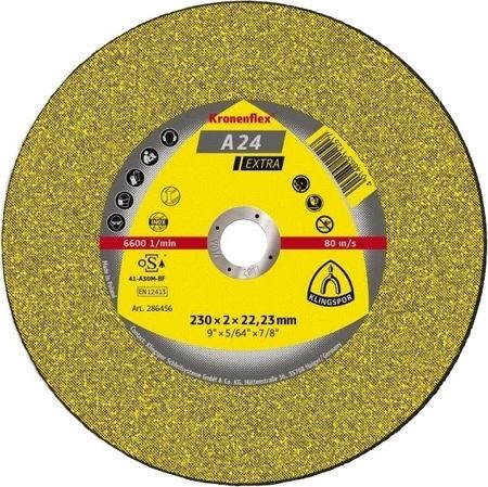 Klingspor tarcza do cięcia metalu 180mm x 3,0mm x 22,2mm A24 Extra (13490)