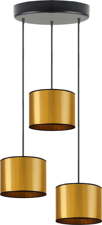 Lampa wisząca Lumes Złota okrągła lampa wisząca potrójna - EX453-Pueblar
