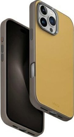 Uniq UNIQ Lyden DS iPhone 16 Pro Max 6.9" Magclick Charging case yellow-gray/yellow-gray