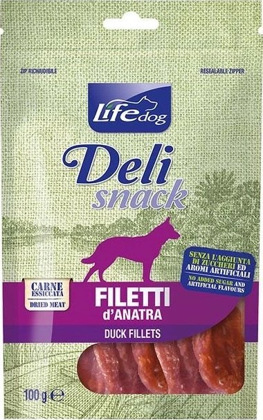 Life Pet Care Life Dog Przysmak dla Psa Filety z Kaczki 100g