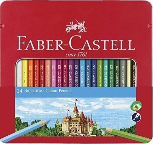 Faber-Castell Kredki Zamek 24 kolory op. metal. FABER CASTELL